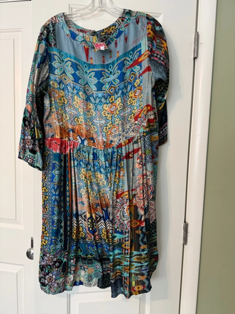 Johnny Was silk Women's Boho Dress - Picture 2 of 6